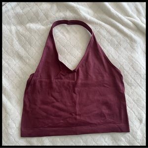 Maroon halter